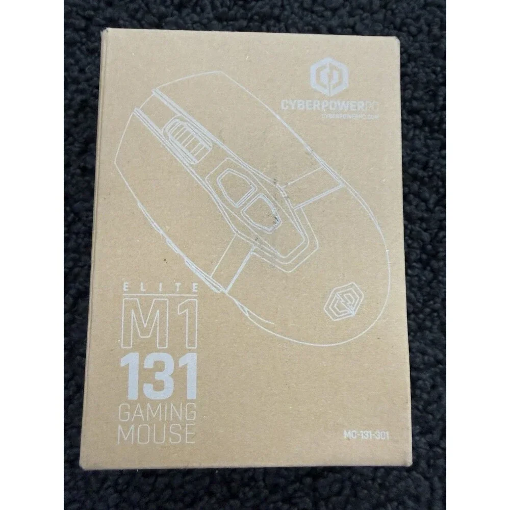Cyber Power PC Elite M1-131 Gaming Mouse Black Cyberpowerpc Brand New sealed box